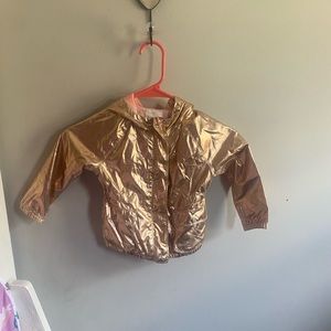 Gold toddler windbreaker jacket
